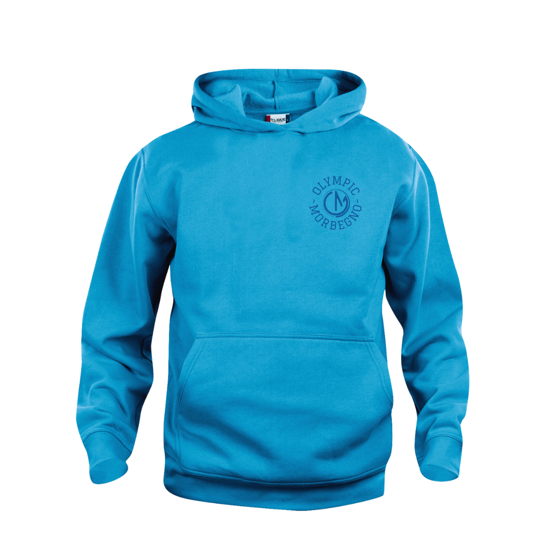 FELPA CON CAPPUCCIO AZZURRA YOUNG