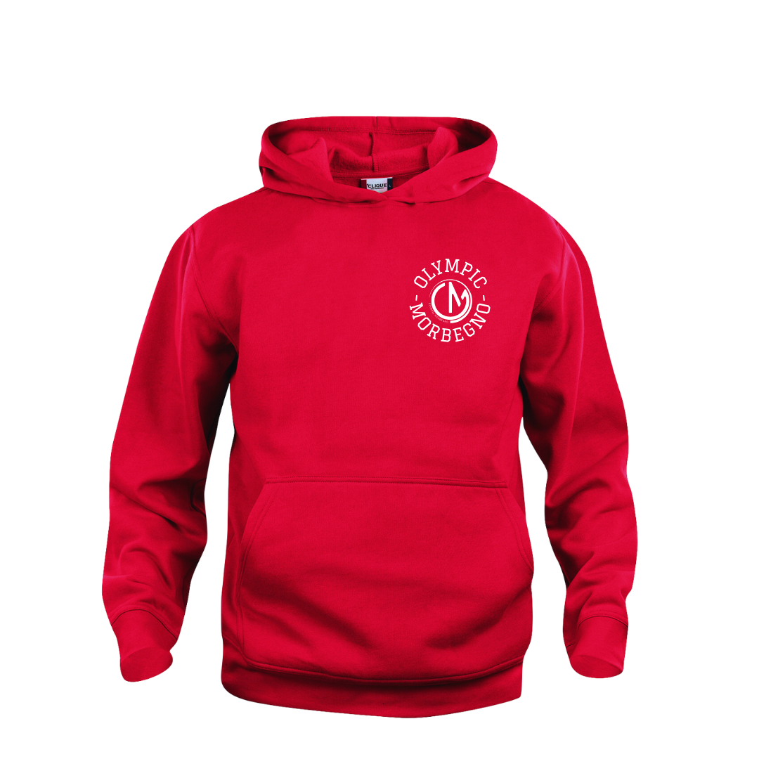 FELPA CON CAPPUCCIO RED YOUNG