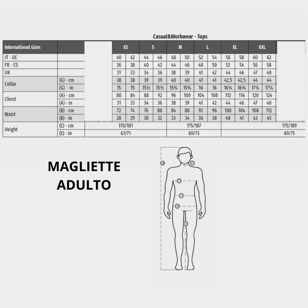 T-SHIRT FAN OM 2024 NERA O BIANCA ADULT